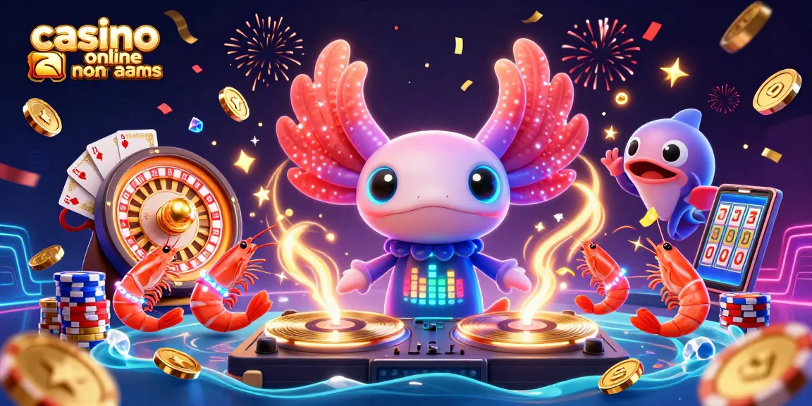 Experience vibrant gameplay at casino online non aams with a neon-themed underwater party scene.