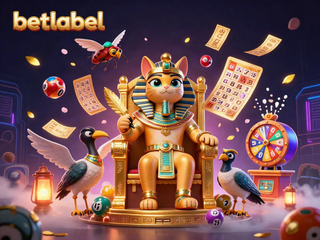 Betlabel offers dynamic gaming with lively lottery elements among detailed characters.