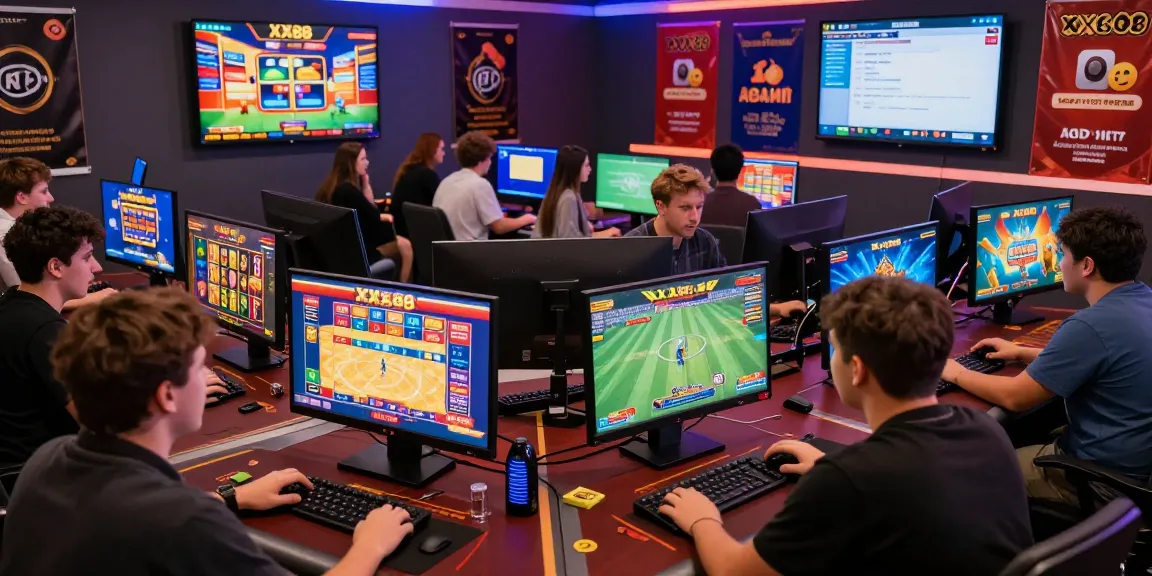 Players engaging on XX88 online gaming platform, showcasing excitement and vibrant atmosphere.