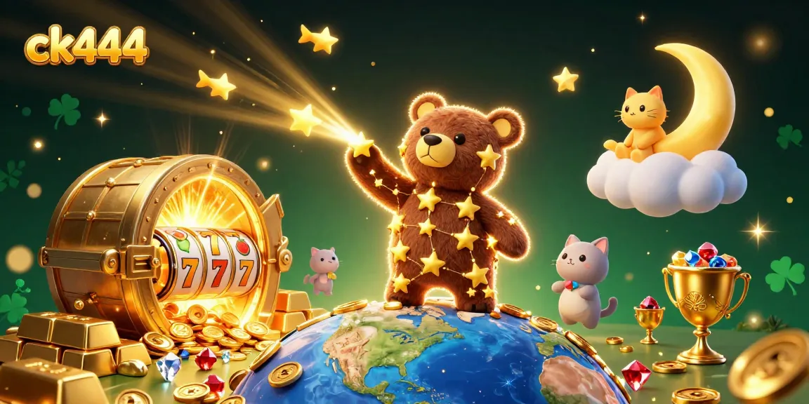 Experience thrilling slot action with ck444’s colorful characters and vibrant casino elements.
