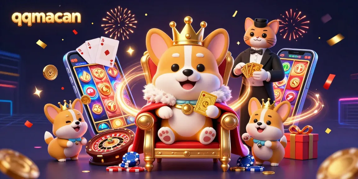 Menangkan jackpot besar di qqmacan dengan corgi raja dan permainan slot yang berkilauan!