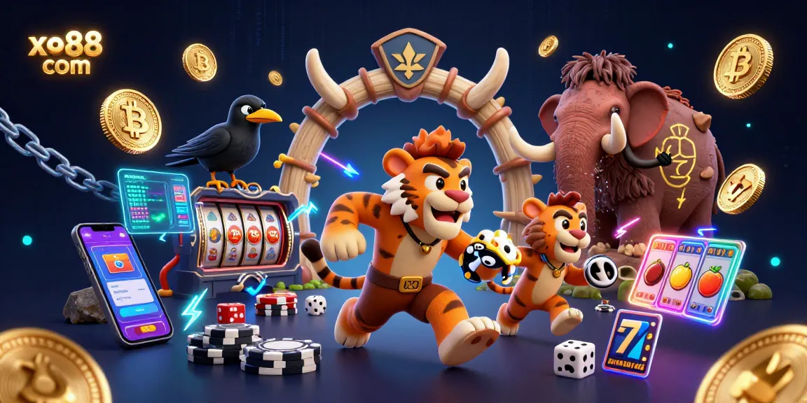 Experience the thrill at xo88 com with a vibrant prehistoric casino featuring unique characters.