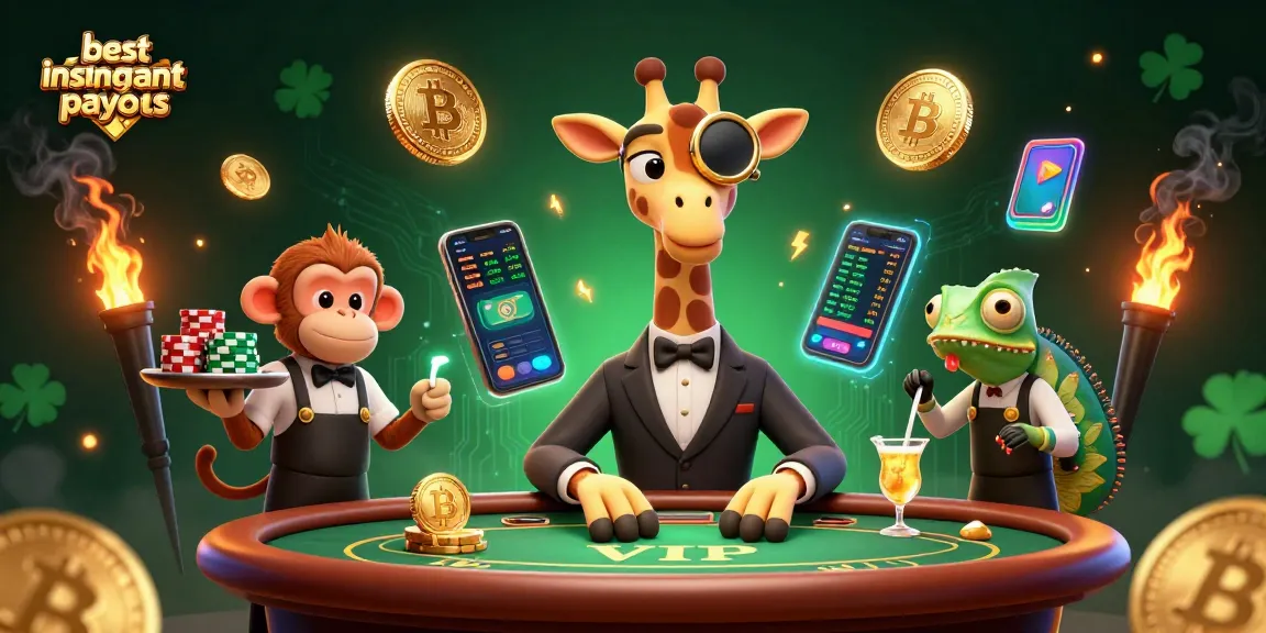 Engage with the best instant payout casinos featuring vibrant characters and captivating casino elements.