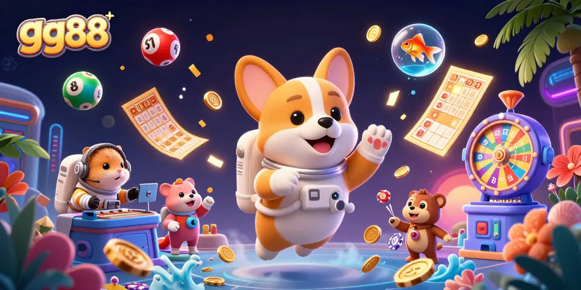 Experience thrills with gg88 in a dynamic casino space scene featuring rich gaming elements.