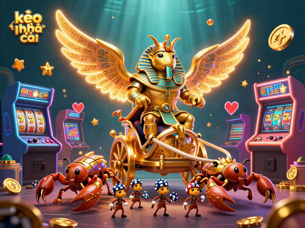 Experience exciting gaming with kèo nhà cái, featuring a vibrant 3D casino illustration.