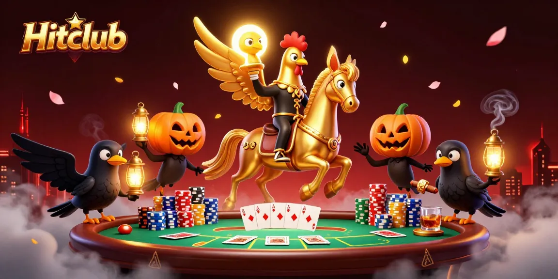 Hitclub showcases an exciting casino adventure with unique characters and vibrant poker elements.
