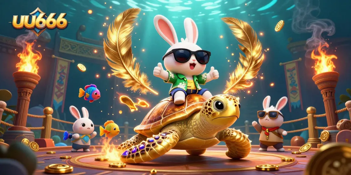 Experience the thrill of uu666 with lucky avatars and winning symbols in a vibrant casino scene.